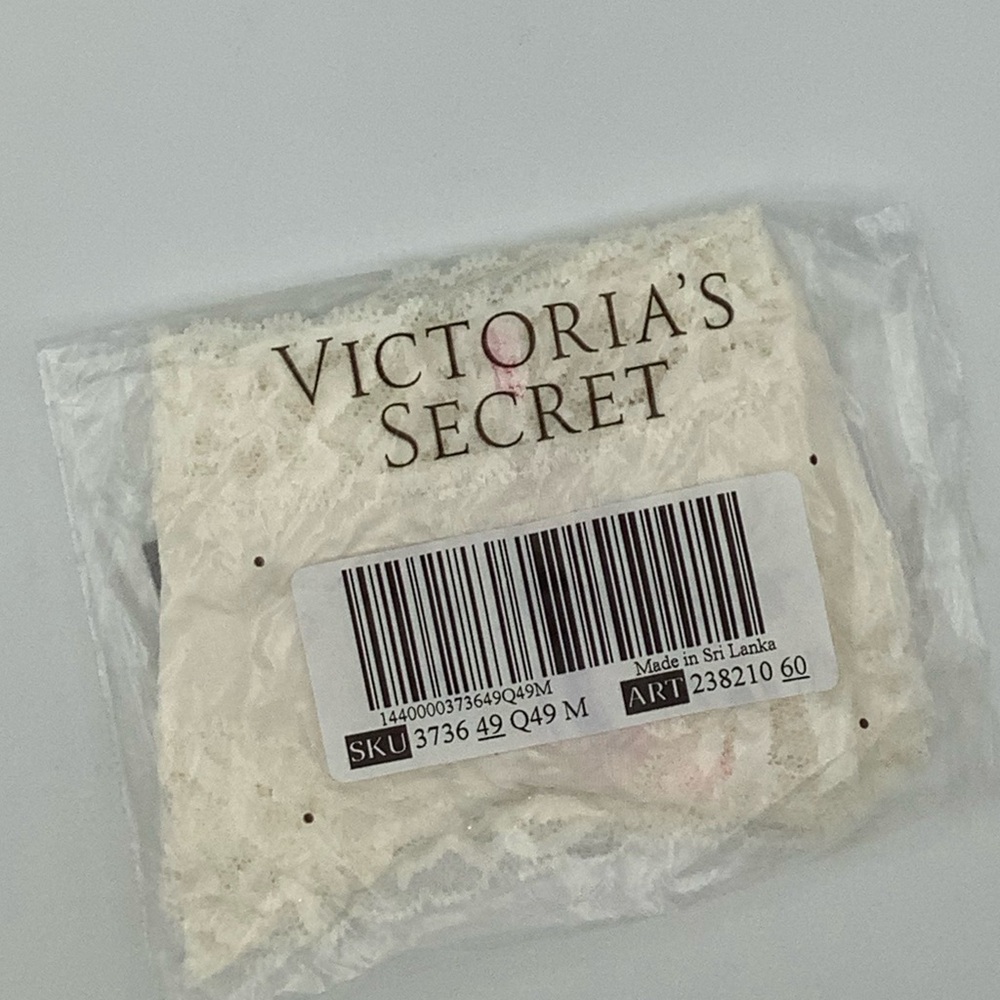 New Victoria’s Secret PINK Lace Trim Cheekies Panties - Medium - Picture 2 of 2